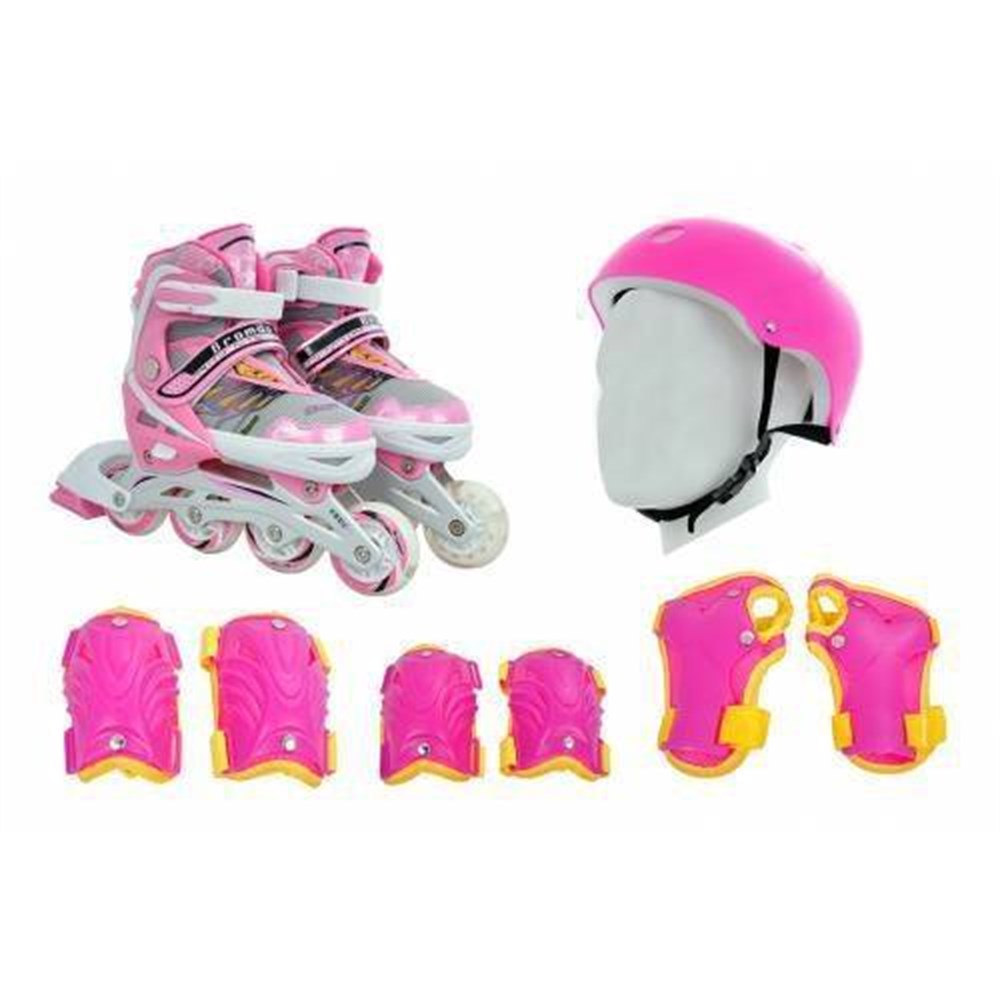 Xslide Inline Paten Set Kask Dizlik Dirseklik Bileklik