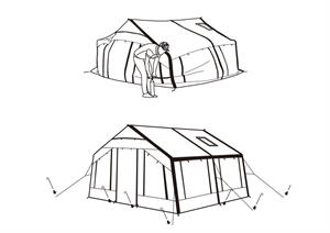 4 Mevsim Şişme Kamp Çadırı 420x320x230 Cm 10 Kişilik Şişme Çadır