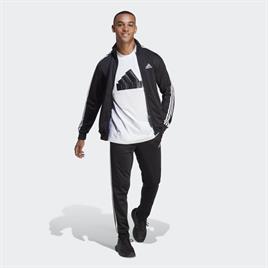 Adidas Basic 3-Stripes Tricot Siyah/Beyaza Erkek Eşofman Takımı IC6747