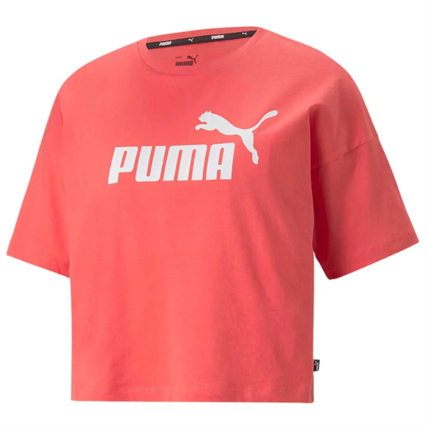 Puma - Kadın Essentials Cropped Logo Tişört