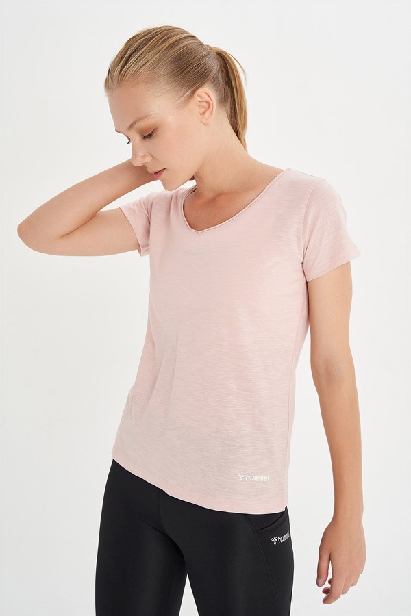 HMLFLORELLA T-SHIRT PINK CLAY SB5876 HMLFLORELLA T-SHIRT PINK CLAY SB5876