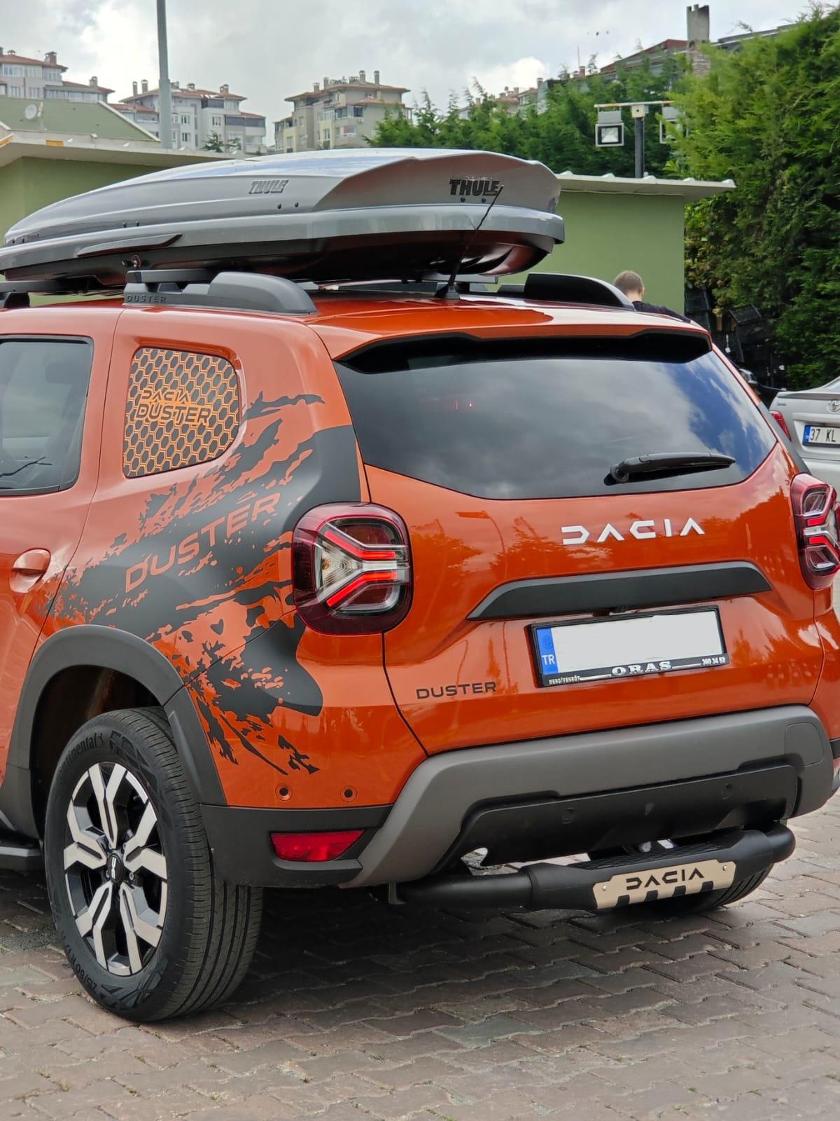 Dacia Duster Arka Tampon Koruma Siyah (PAK26)