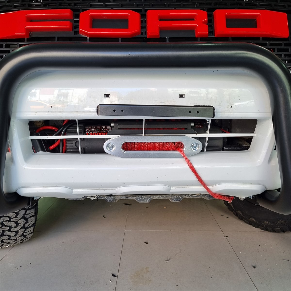 Ford Ranger Sentetik Halatlı Vinç 13000 lb