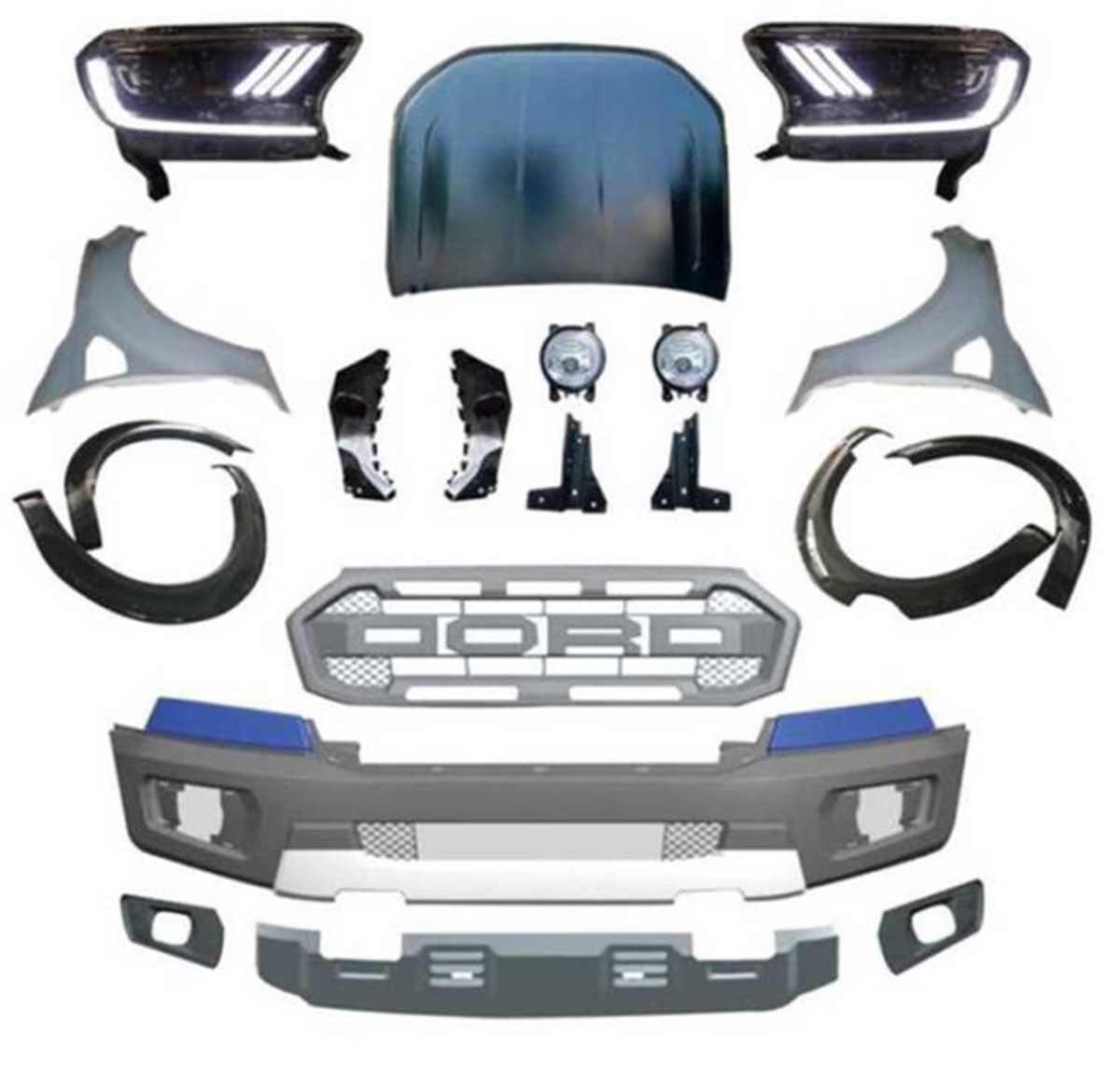 Ford Ranger T6 (2012-2015) T8 Raptor Dönümüm Facelıft Body Kit 