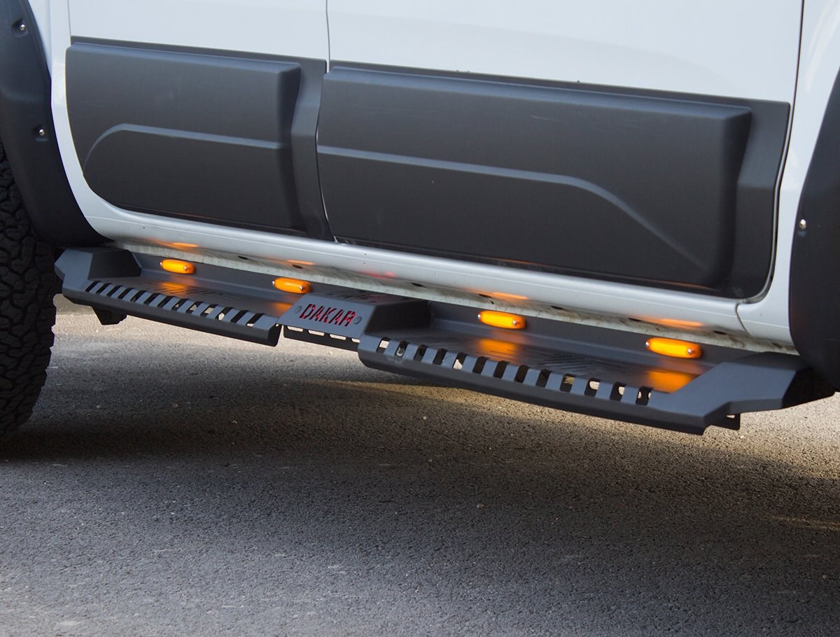 Mercedes X Class Yan Basamak (2017+ Led Işıklı Off Road Yan Basamak V2) - DAKAR