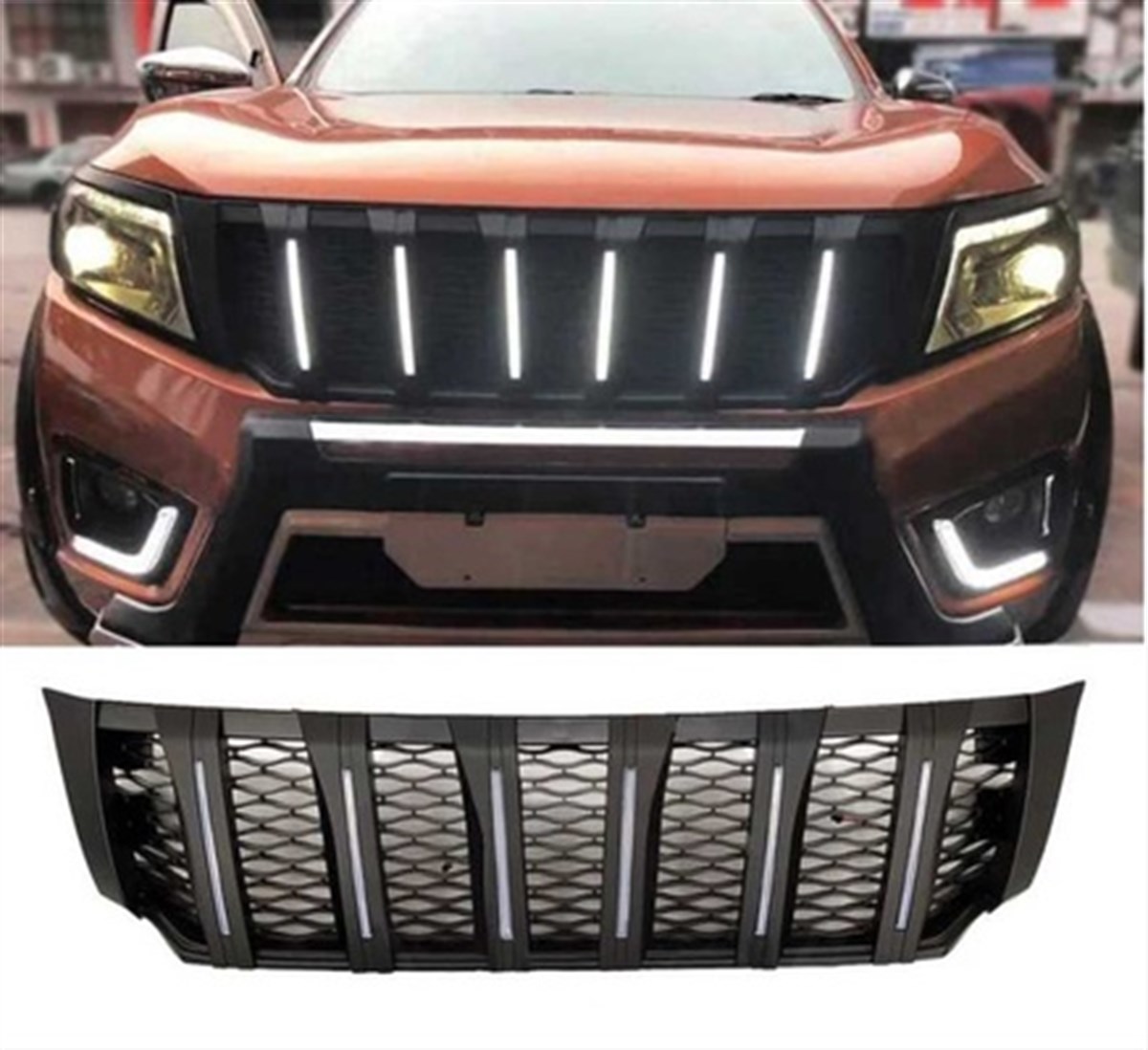 Nissan Navara NP300 (2015-2020) Ledli Panjur Siyah