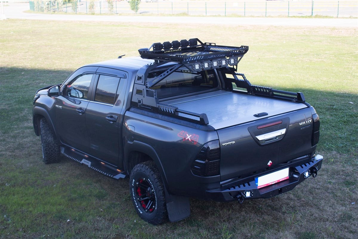 Toyota Hilux Sepetli Rollbar - Kasa Üstü Sepetli Roll Bar - (AQM-S10)
