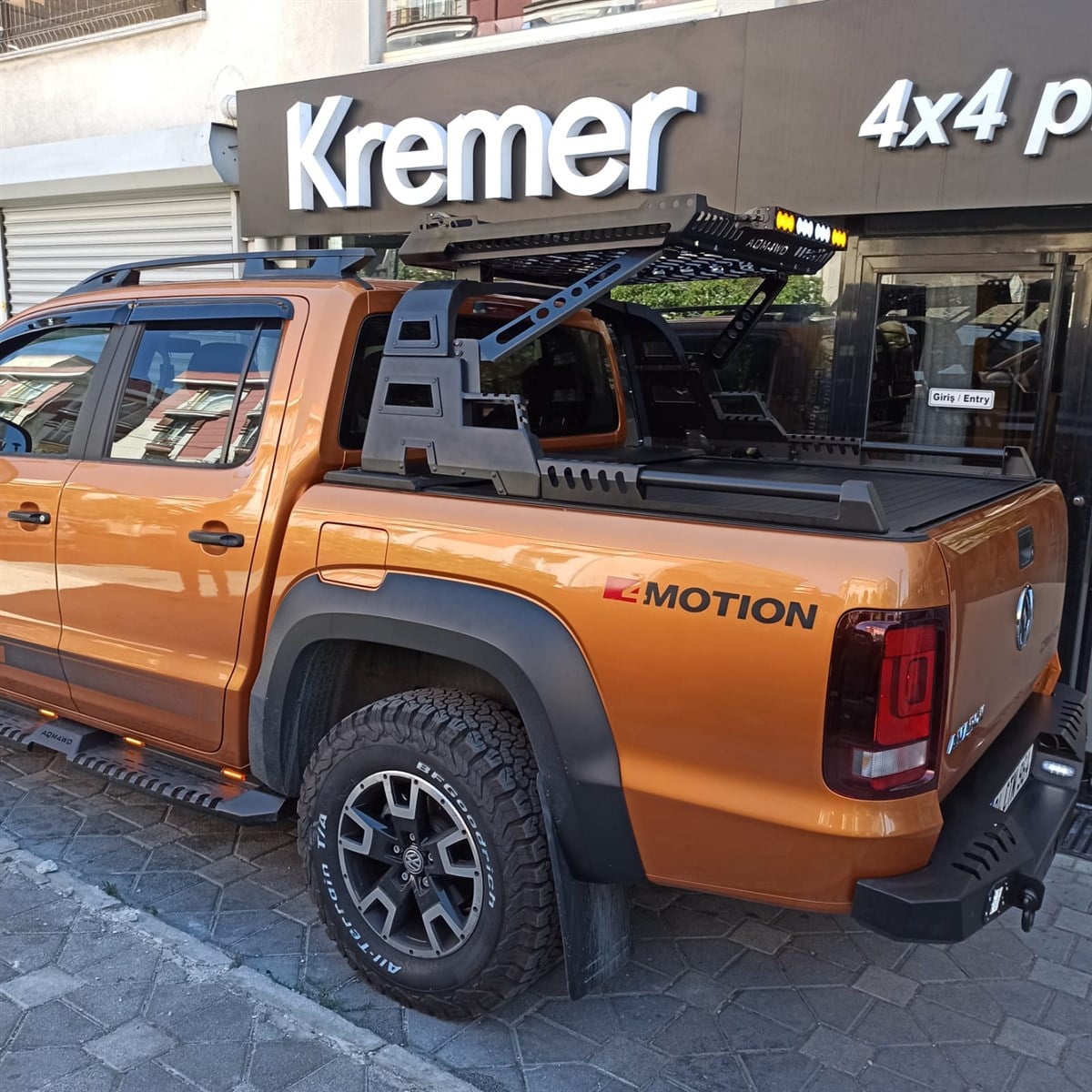 Volkswagen Amarok Sepetli Rollbar - Kasa Üstü Sepetli Roll Bar - (AQM-S10)