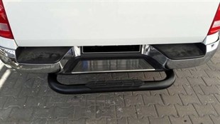 Isuzu D Max Arka Tampon Koruma Demiri Siyah 2012 +