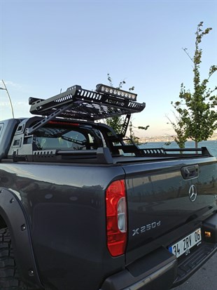 Mercedes X Class Sepetli Rollbar - Kasa Üstü Sepetli Roll Bar - (AQM-S10)