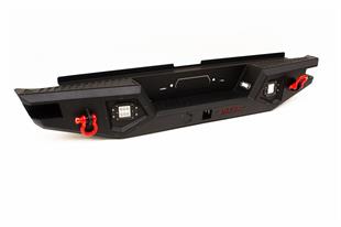 Nissan Navara Dakar Arka Demir Tampon V2 Siyah Sensörsüz Işıklı 2015+