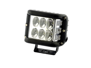 Off Road Tek Adet 6 Işıklı LED (Çakarlı Çalışma Lambası) Kare 12-24v Sarı-Beyaz