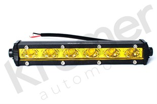 Off Road Sarı İnce 6 Led Bar Tek Sıra 18W 18 cm