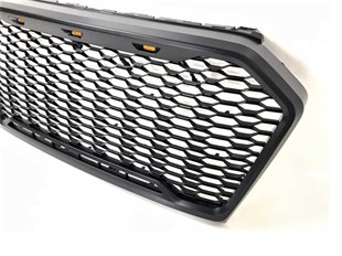 Ford Ranger T8 Yeni Tip Panjur ( Turuncu Led & Siyah Harfler)