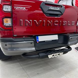 Toyota Hilux Arka Tampon Koruma Demiri Siyah - DİAMOND (AK038)