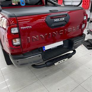 Toyota Hilux Arka Tampon Koruma Demiri Siyah - DİAMOND (AK038)