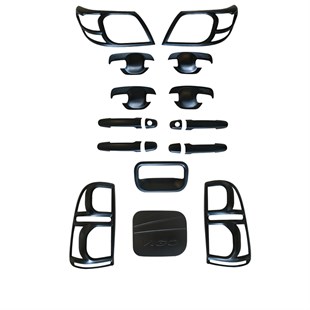 Toyota Hilux Vigo Kaplama Seti (2012-2015 6lı Mat Siyah Kaplama Seti