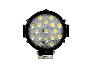 Yuvarlak LED (Siyah Çerçeve 51w 17 LED Bar Beyaz)