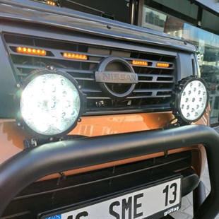 Yuvarlak LED (Siyah Çerçeve 51w 17 LED Bar Beyaz)