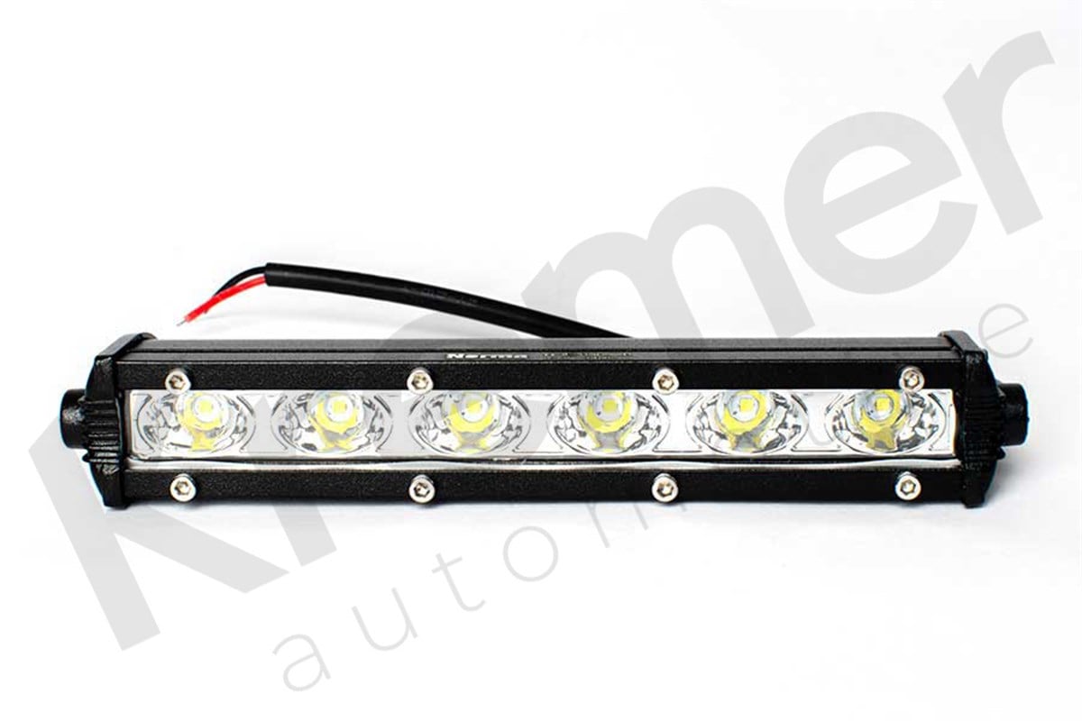 Off Road Beyaz İnce 6 Led Bar Tek Sıra 18W 18 cm