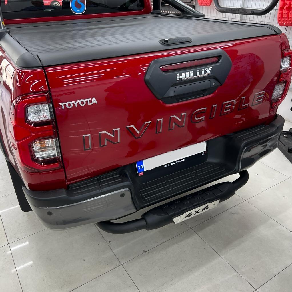 Toyota Hilux Arka Tampon Koruma Demiri Siyah - DİAMOND (AK038)