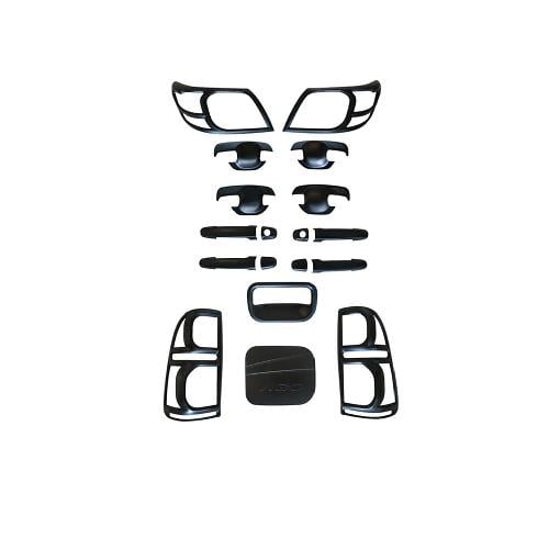 Toyota Hilux Vigo Kaplama Seti (2012-2015 6'lı Mat Siyah Kaplama Seti