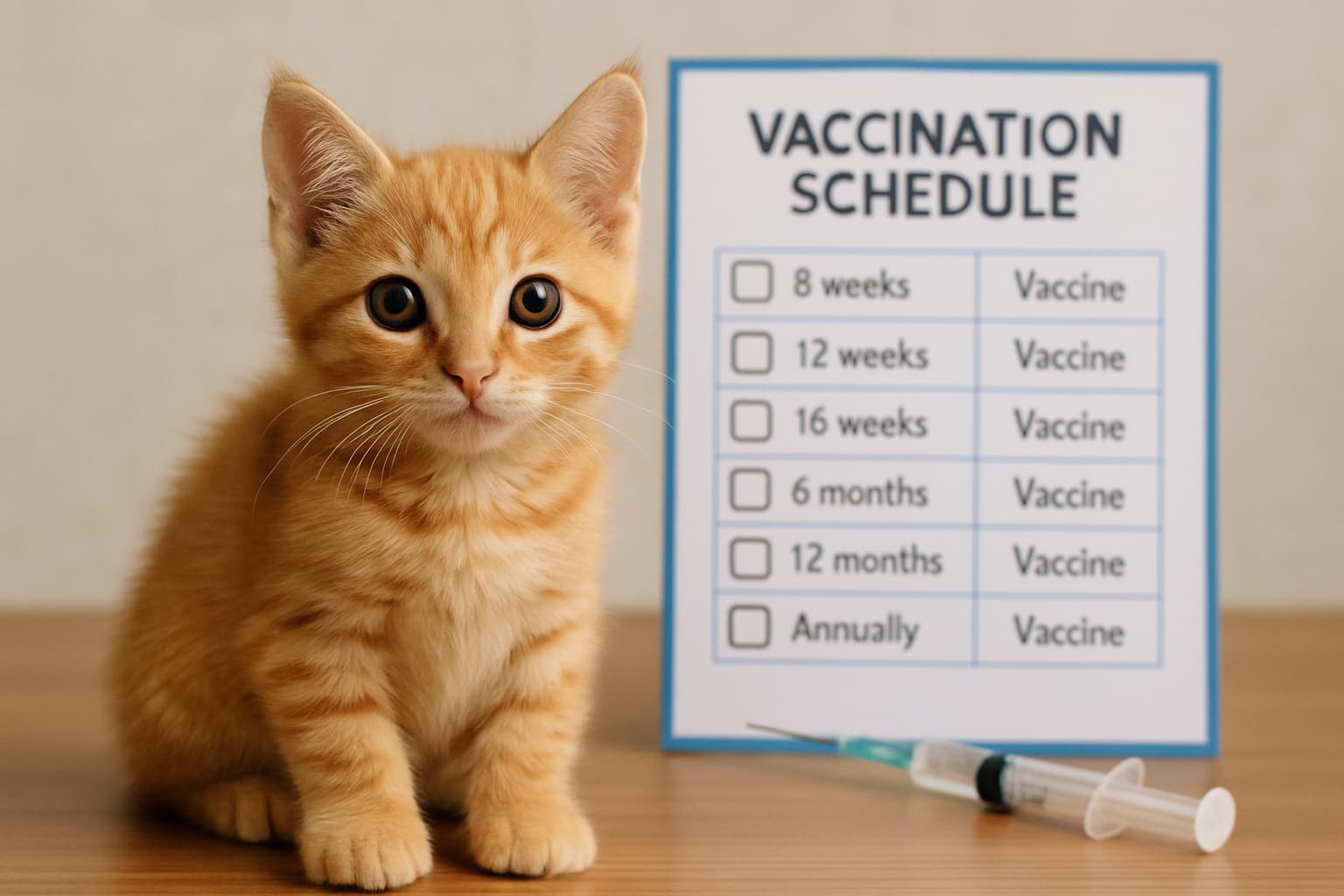 Kedi Aşı Takvimi Nasıldır?