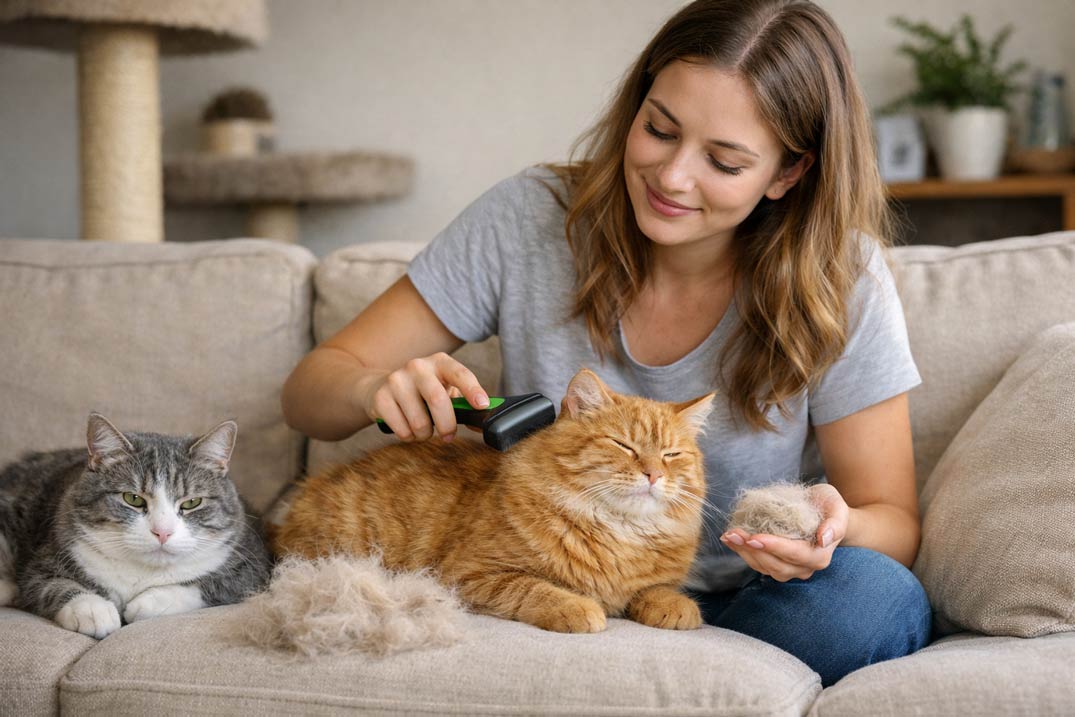 Kediler Neden Tüy Döker? Tüy Dökülmesini Azaltma Yolları