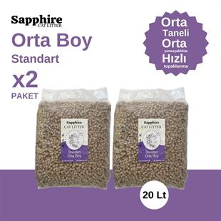 Sapphire Tanışma Kampanyası Kedi Kumu 20 Lt (10 Lt x 2 Adet)