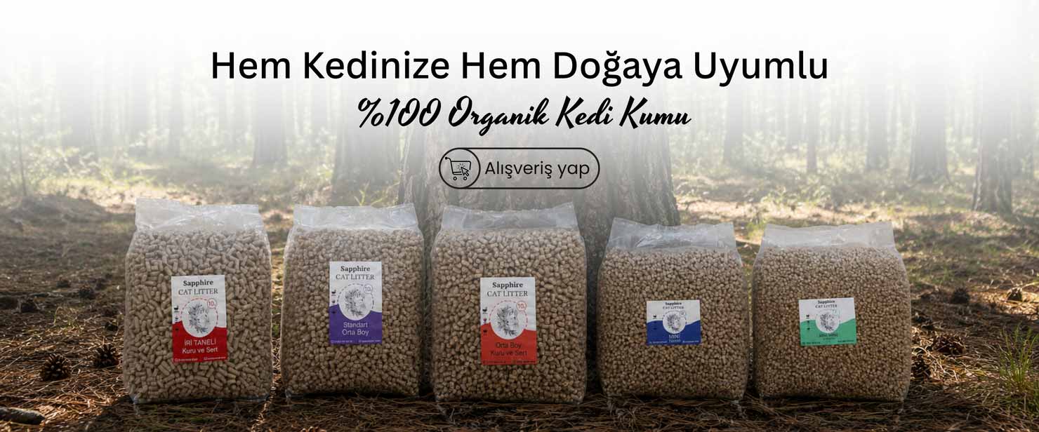 organik çam peleti kedi kumu