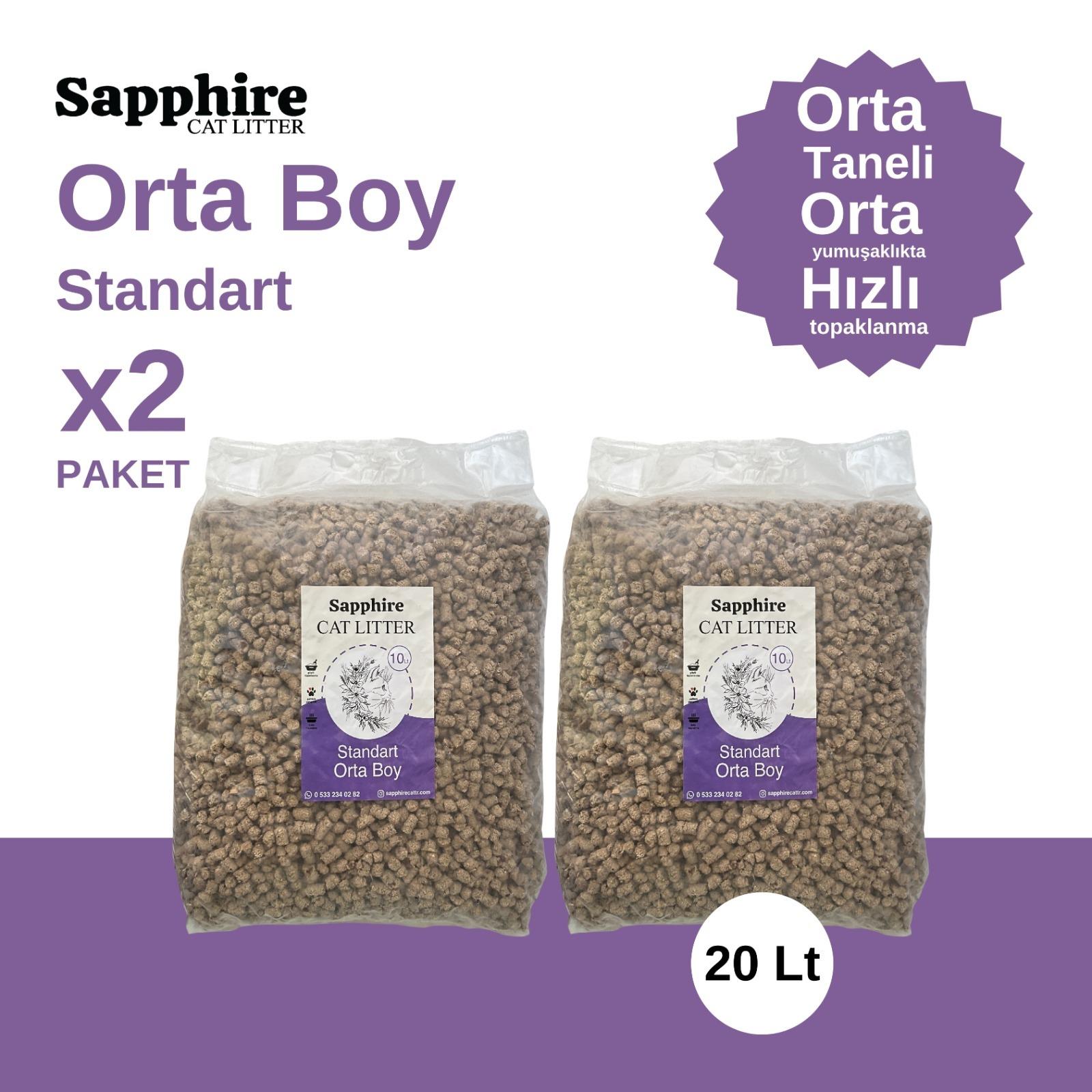 Sapphire Tanışma Kampanyası Kedi Kumu 20 Lt (10 Lt x 2 Adet)