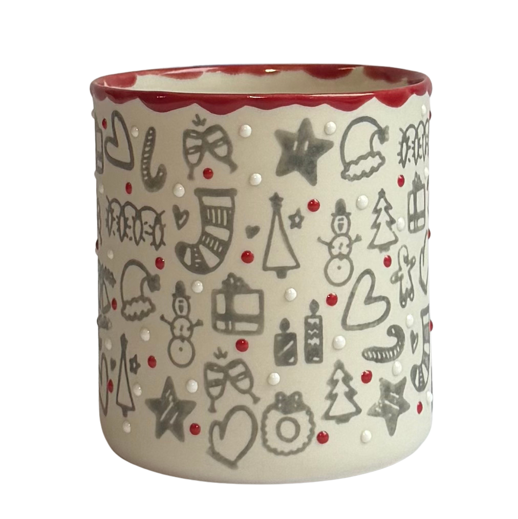 NEW YEAR/ LARGE-Black PORSELEN BARDAK