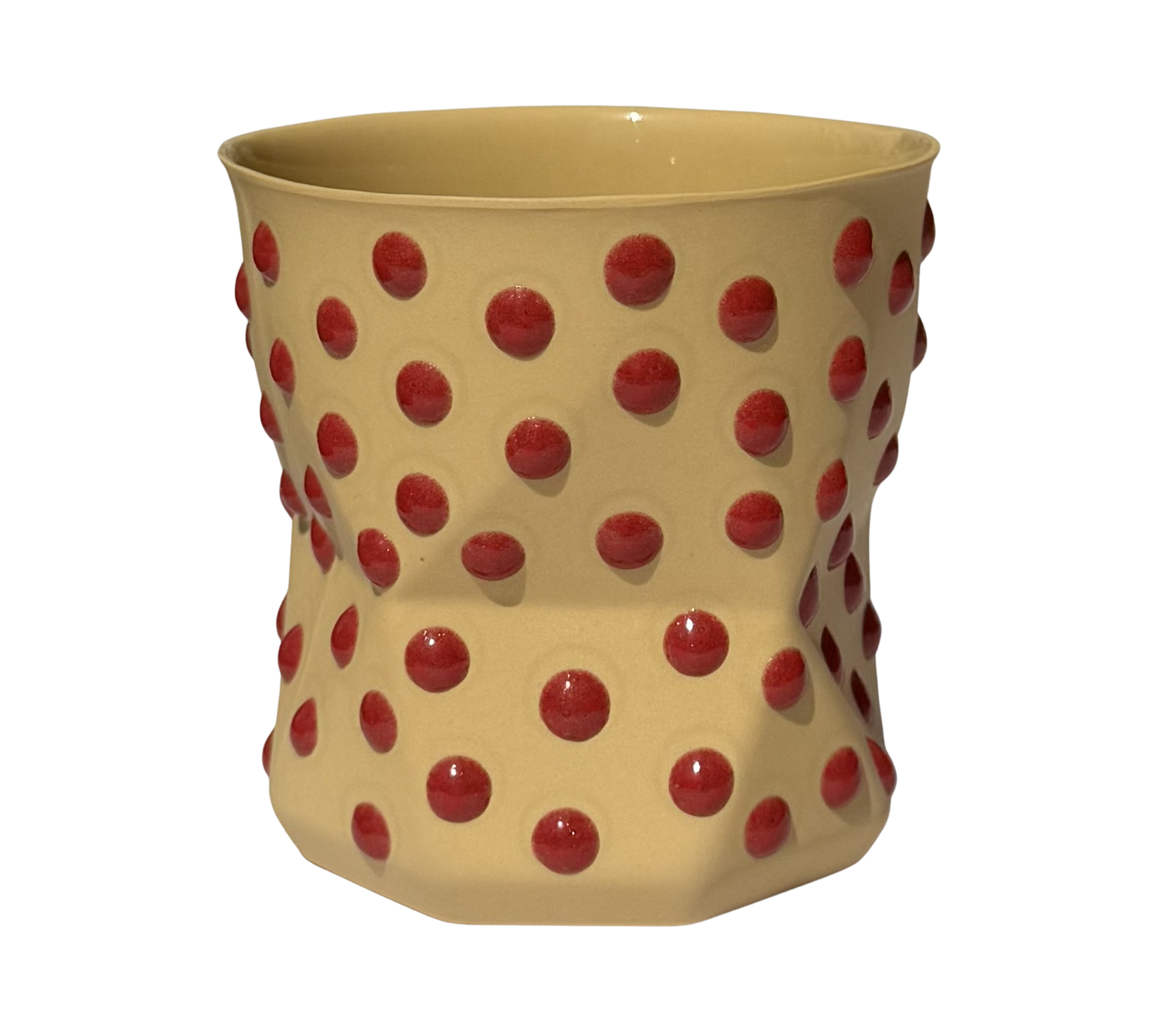 OTTO-HONEY MUSTARD/SCARLET PORSELEN BARDAK