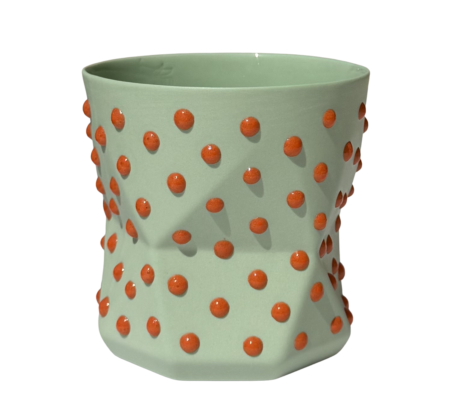 OTTO- MINT/ORANGE PORSELEN BARDAK