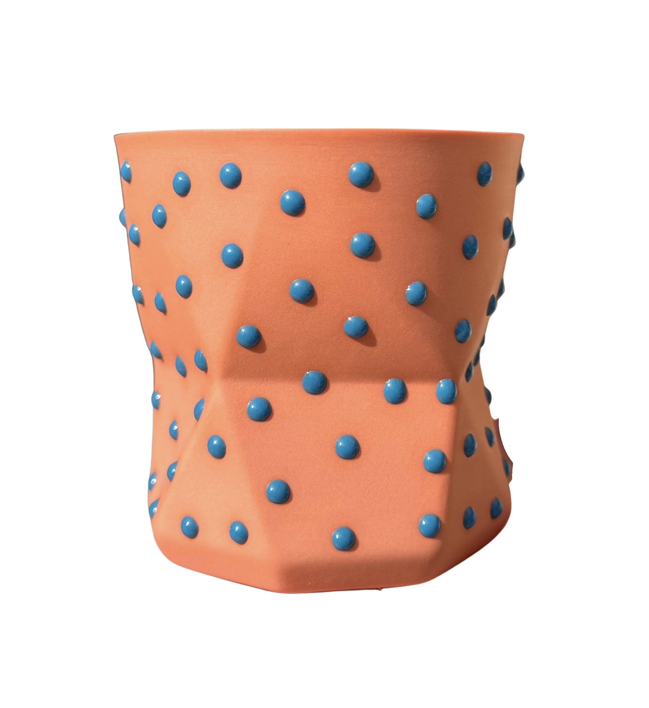 OTTO-ORANGE/SKY BLUE  PORSELEN BARDAK