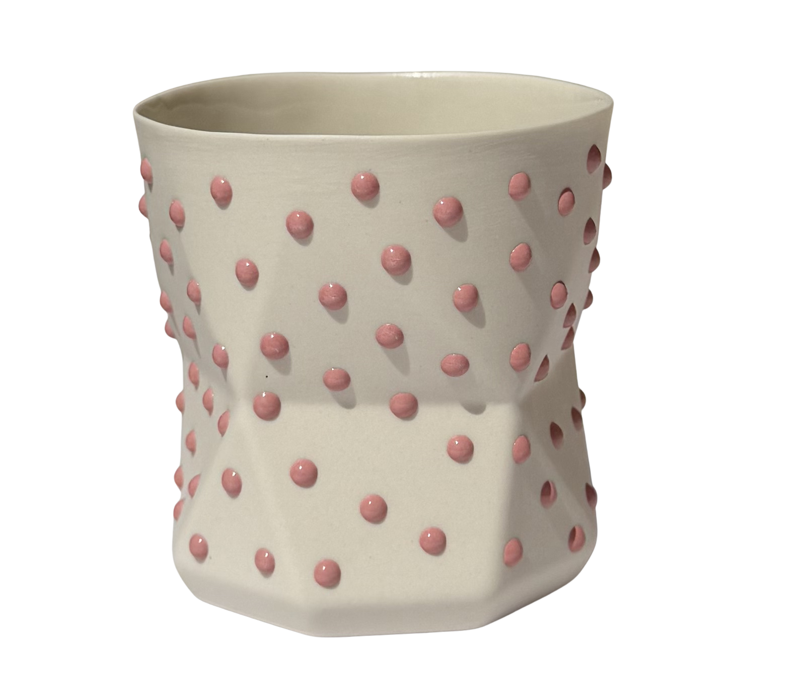 OTTO-WHITE/BLUSH PORSELEN BARDAK