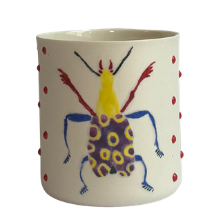 GAIA-BEETLE NO 4/LARGE PORSELEN BARDAK