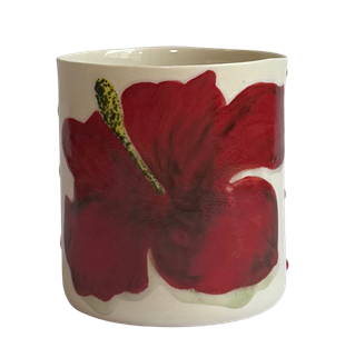 GAIA-HIBISCUS/LARGE PORSELEN BARDAK