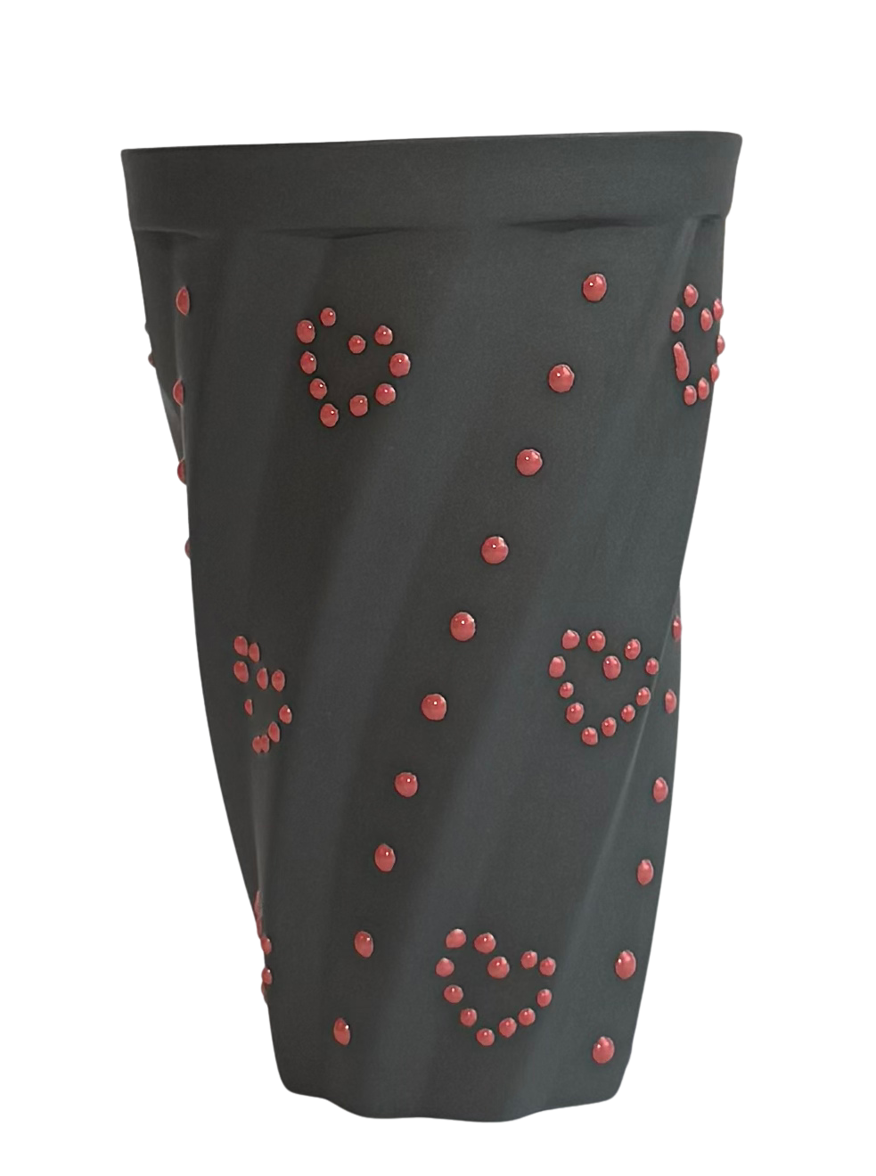 BOMBAY-BLACK/PINK LOVE PORSELEN BARDAK