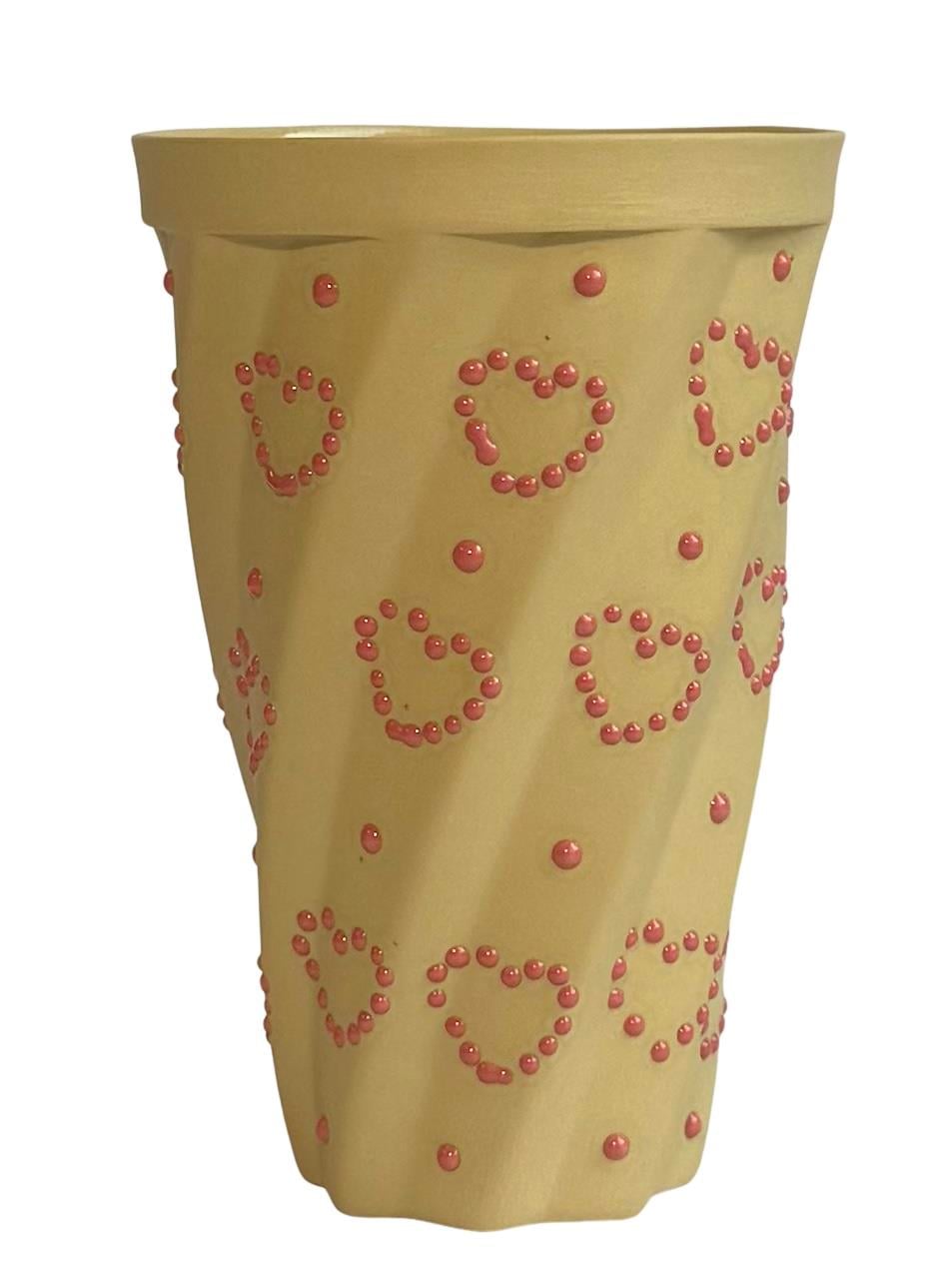 BOMBAY-MUSTARD/PINK LOVE PORSELEN BARDAK