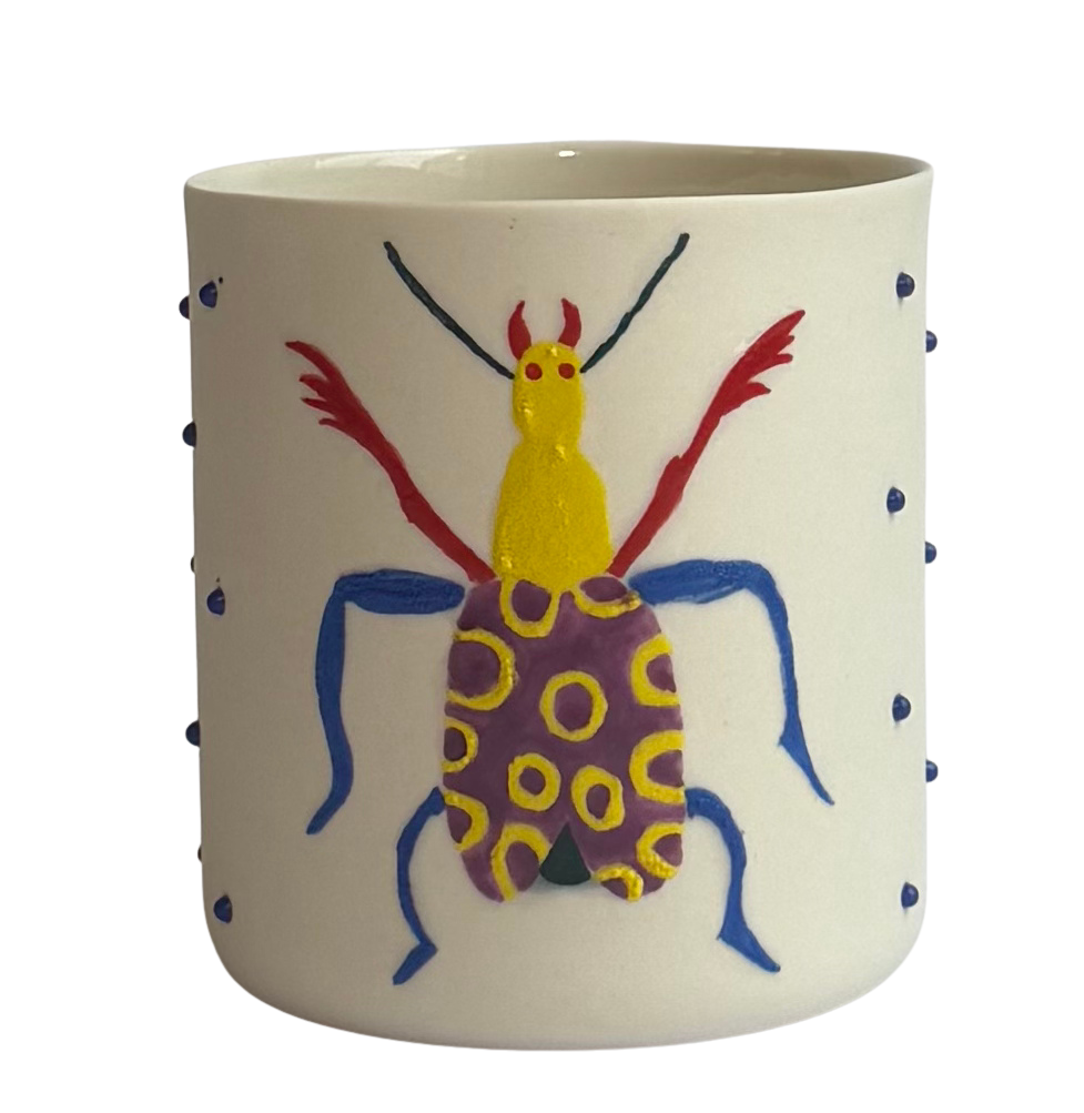 GAIA-BEETLE NO 3/LARGE PORSELEN BARDAK