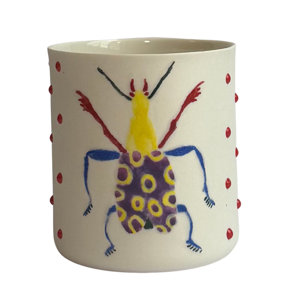 GAIA-BEETLE NO 4/LARGE PORSELEN BARDAK