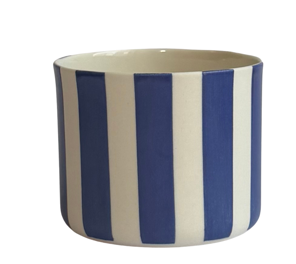 GEO-LINE/MEDIUM-Blue PORSELEN BARDAK