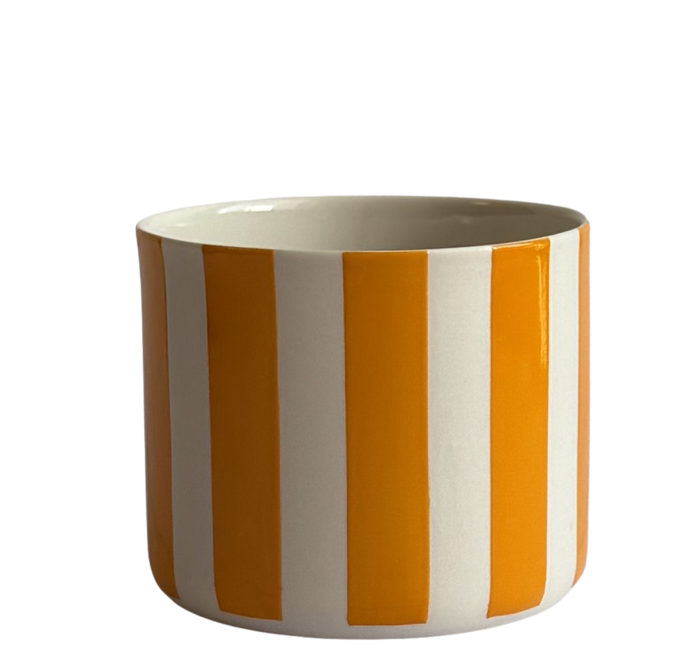 GEO-LINE/MEDIUM-CLEMENTINE PORSELEN BARDAK