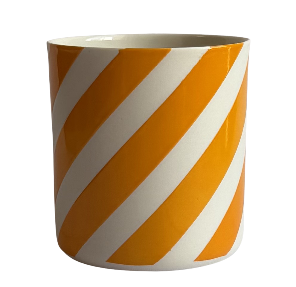 GEO-SPIRAL/ LARGE-WHITE/CLEMENTINE PORSELEN BARDAK