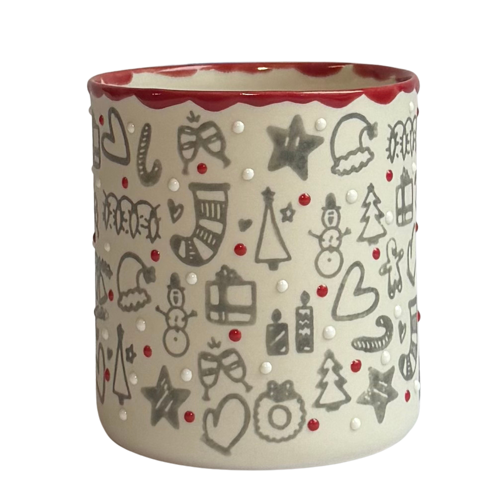 NEW YEAR/ LARGE-Black PORSELEN BARDAK