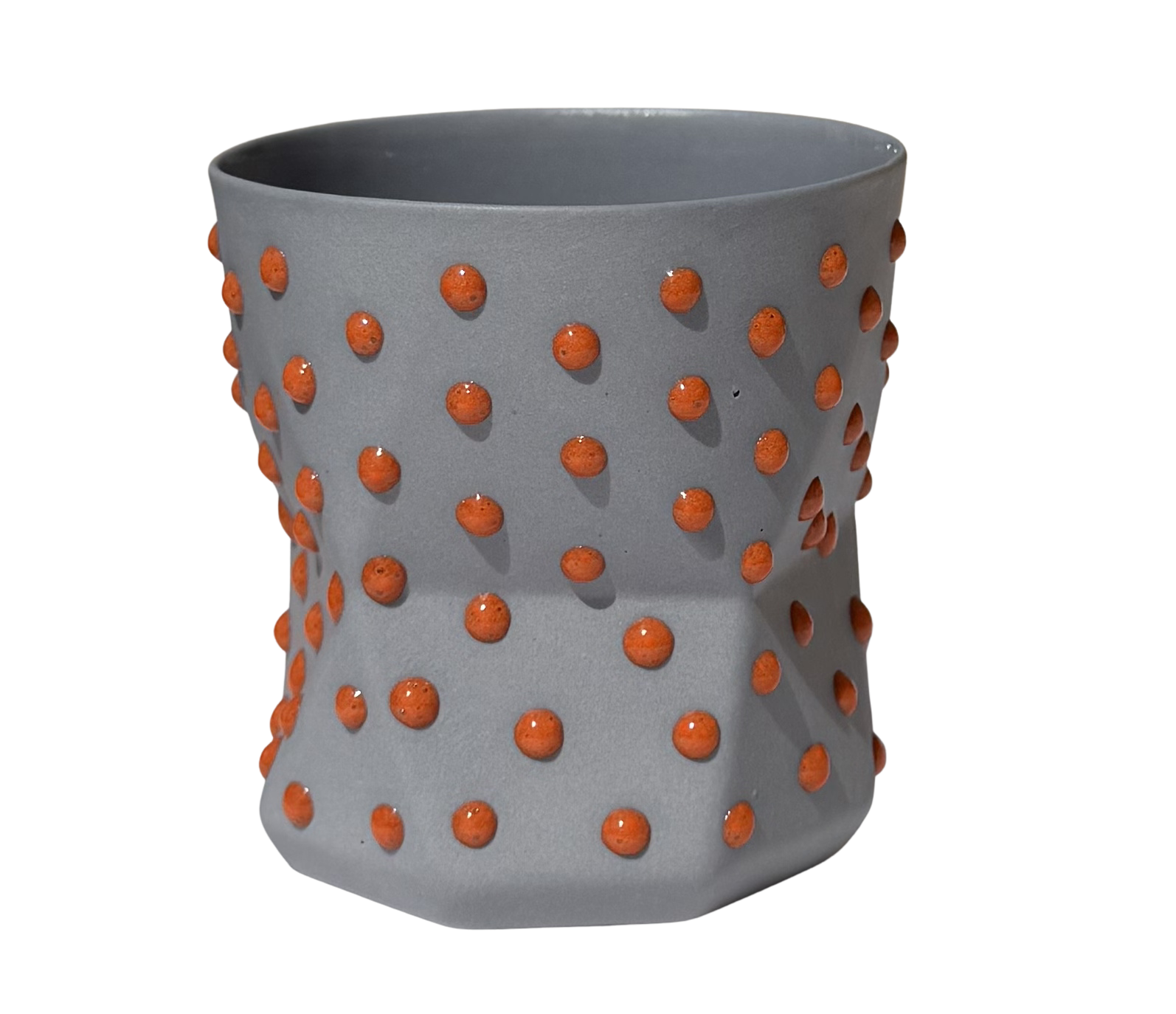 OTTO- BLUE JEAN/ORANGE PORSELEN BARDAK