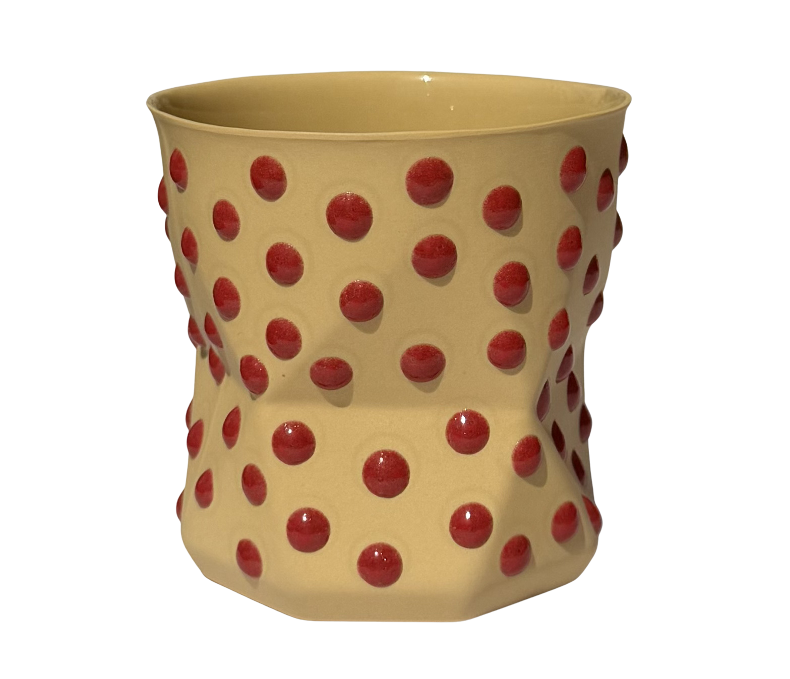 OTTO-HONEY MUSTARD/SCARLET PORSELEN BARDAK