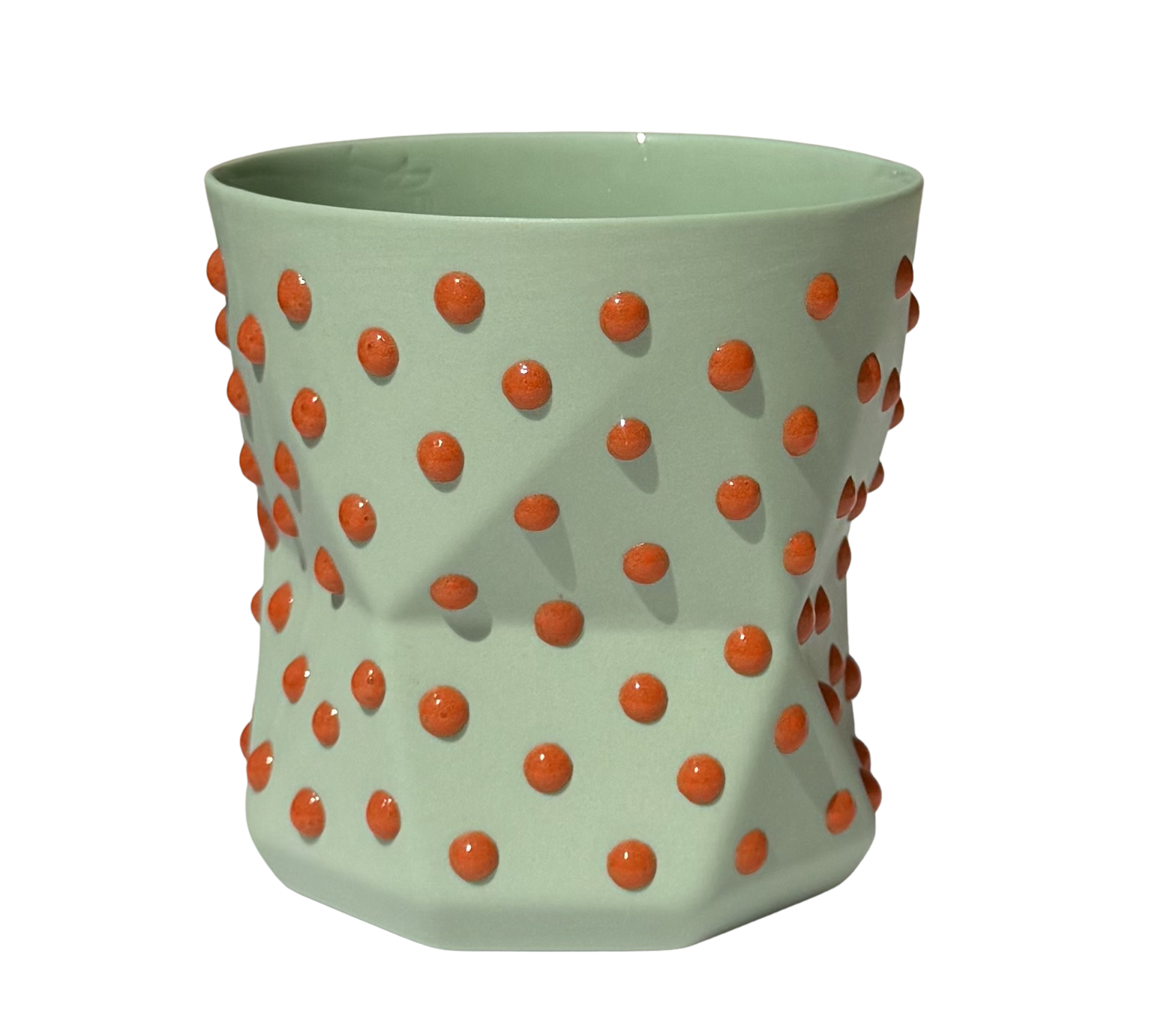 OTTO- MINT/ORANGE PORSELEN BARDAK