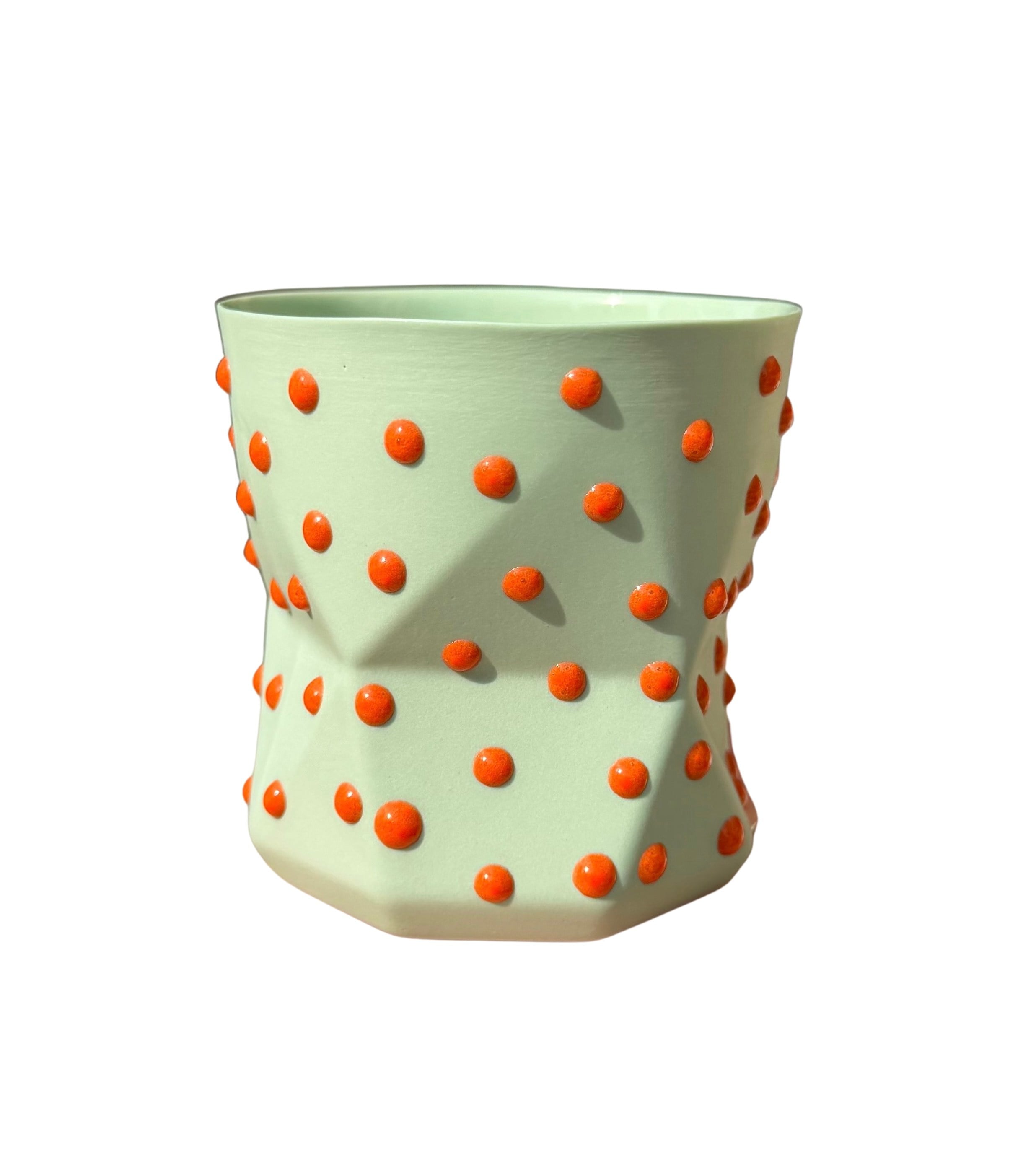 OTTO- MINT/ORANGE PORSELEN BARDAK